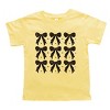 The Juniper Shop Coquette Black Bows Collage Distressed Toddler Short Sleeve Tee - 2 of 4