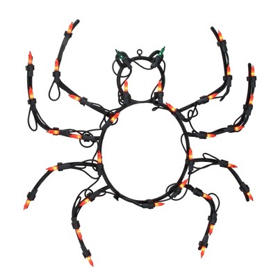 Northlight 15" Lighted Spider Halloween Window Silhouette Decoration