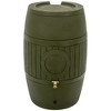 Good Ideas Bushman Spruce Creek 54 Gallon Rain Saver Barrel with Metal Spigot, Drainage Plug, Overflow Hose and Overflow Channel, Moss Green - 2 of 4