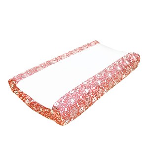 The Peanut Shell Changing Pad Cover - Mila, Pink