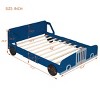ALEXOUN Car-Shaped Bed with Wheels,Kids Bed with Headboard & Footboard,Wood Platform Bed Frame,for Kids Boys Girls - 3 of 4