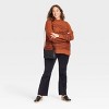 Women's Mock Turtleneck Marled Pullover Sweater - Knox Rose™ - image 3 of 3