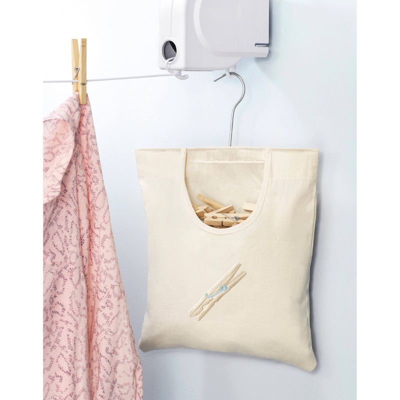 Whitmor Canvas Clothespin Bag, 5 of 8