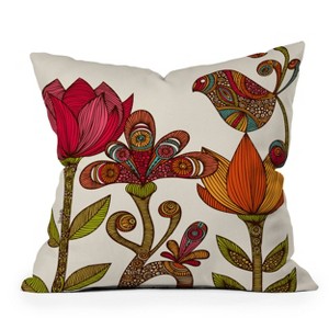 Valentina Ramos In The Garden Square Throw Pillow Pink - Deny Designs - 1 of 4