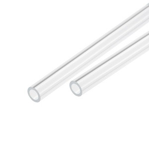 Unique Bargains Lamp Lantern Water Cooling System Acrylic Round Pipes Clear 2 Pcs 14" - 1 of 4