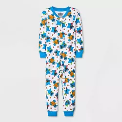 Toddler Boys' Sesame Street Snug Fit Union Suit - White