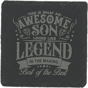 Pavilion Gift Company - Son - 4" Slate Coaster - Coasters - 1 of 4