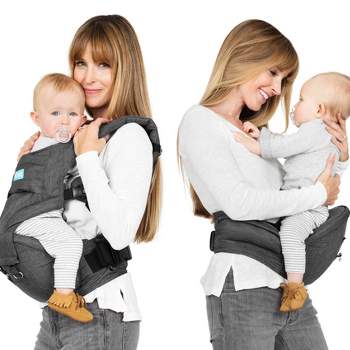 Moby 2-in-1 Baby Carrier + Hip Seat - Gray