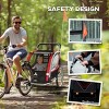 2-in-1 Walk/Ride Child Baby Bike Trailer for Kids 2 Seater-3irtyhousy - 2 of 4