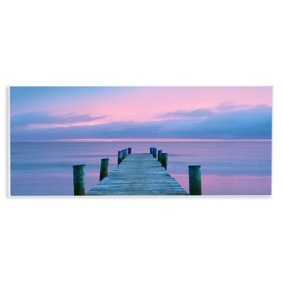 Stupell Industries Dock at Sunset Horizon, 17" x 7"