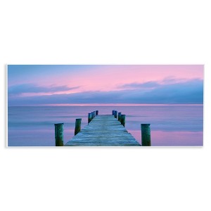 Stupell Industries Dock at Sunset Horizon, 17" x 7" - 1 of 4