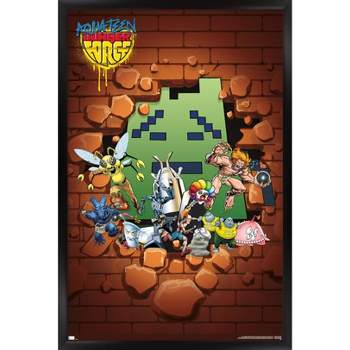Trends International Aqua Teen Hunger Force - Villains Framed Wall Poster Prints