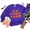 Simply Sage Market Women's Graphic Sweatshirt Halloween Pumpkin Faces - 3 of 4