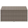 Garden Storage Box Grey PE rattan, powder-coated steel Medium - 3 of 4