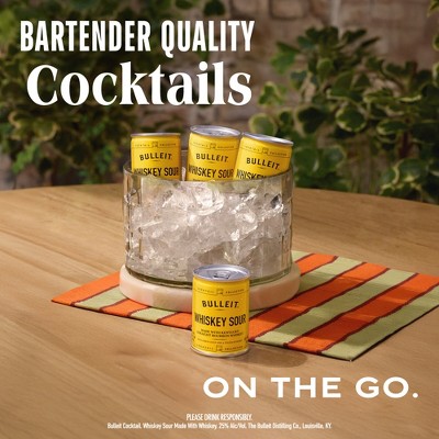 Bulleit Bourbon Sour Whiskey - 4pk/100ml Cans