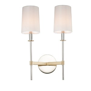 Maxim Lighting Uptown 2 - Light Wall Light in  Satin Brass/Polished Nickel - 1 of 4