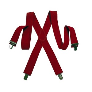 Halco Mens Santa Suspenders - One Size Fits Most  - Red - 1 of 1