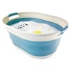 SAMMART 28L (7.4Gallons) Collapsible Plastic Oval Laundry Basket/Tub - 3 of 4