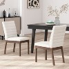 Okak Set of 2 Modern Upholstered Seat & Back Dining Chair Without Arm,Wooden Accent Dining Chairs for Dining Room,Kitchen - 2 of 4