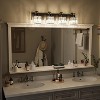 Whizmax Bathroom Vanity Light Fixtures Modern Crystal Vanity Light Fixtures, Light Modern Crystal Wall Lighting with Square Shade, Black - 2 of 4