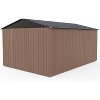 8 x 12 Ft Outdoor Storage Shed, Large Metal Tool Sheds with Updated Frame Structure and Lockable Doors, Garden Shed for Backyard Garden Patio Lawn - 3 of 4