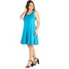 24seven Comfort Apparel Fit and Flare Knee Length Plus Size Tank Dress - 2 of 4