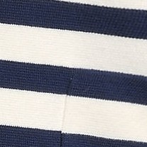 fresh ivory/navy breton stripe