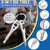 DOMETOUR Stocking Stuffers 5 In 1 Keychain Tools for Christmas Birthday Cool Gadgets Flathead Bottle Opener Gifts Ideas - 3 of 4