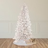 Northlight 9' Pre-Lit Flocked Norway White Pine Artificial Christmas Tree, Warm White LED Lights - image 2 of 4