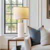Itopfox Ceramic Table Lamps Set of 2 for Living Room and Bedroom, Modern Night Stand Lamps with Fabric Lampshade, Warm White - 4 of 4