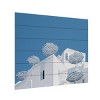 Trademark Fine Art Linda Wride Blue and White Wood Slat Art - 2 of 4