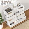 Dresser for Bedroom TV Stand for 55” TV, Entertainment Center with 10 Drawers - 4 of 4