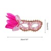 Unique Bargains Side Feather Masquerade Princess Half Face Party Mask 1 Pc - 2 of 4
