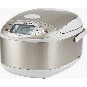 Zojirushi NS-ZCC10 Neuro Fuzzy Cooker, 5.5-Cup uncooked rice / 1L, White