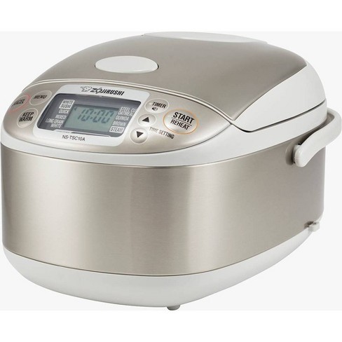 Zojirushi 5.5 Cup Micom Rice Cooker And Warmer - Stainless - Ns-tsc10a :  Target