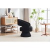 NicBex Velvet Swivel Barrel Accent Chair,Upholstered Swivel Living Room Chairs with Mid-Height Backrest,Accent Chairs for Living Room - 4 of 4