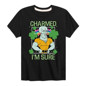 Boys' - SpongeBob Squarepants - Charmed I'm Sure Short Sleeve Graphic T-Shirt - 1 of 4