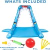 Zone Tech Splash Pad Sprinkler for Kids - Big Inflatable Shark Sprinkler with Basketball Hoop Water Splash Pad for, Ball and Accessories Included - 4 of 4