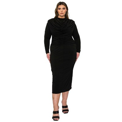 L I V D Women's Aurora Ruffled Bodycon Dress