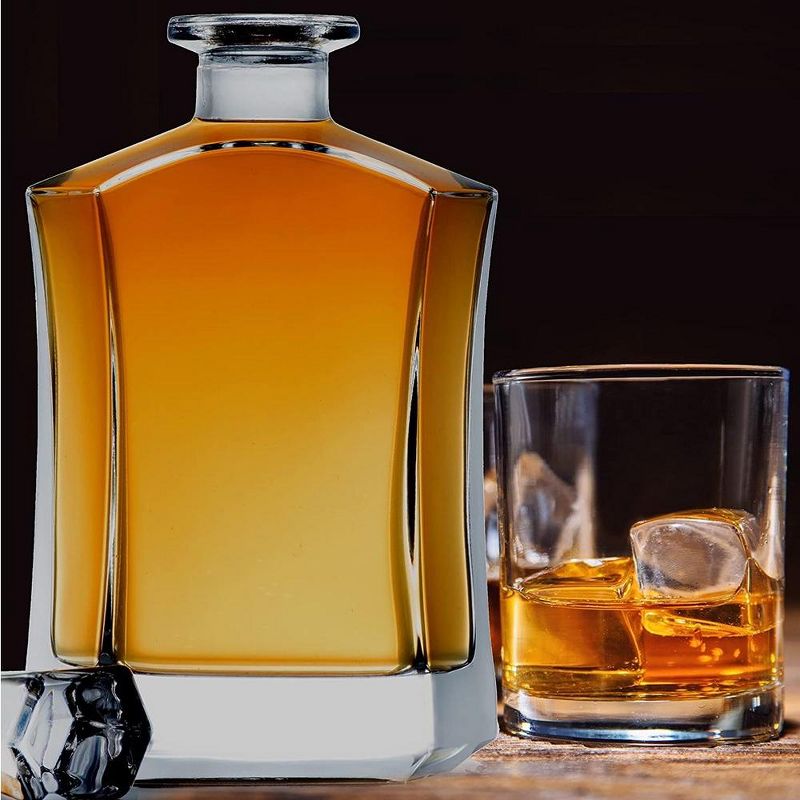 Bezrat Whiskey Decanter With Glass Airtight Stopper, 5 of 9