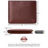 Alpine Swiss Men’s Spencer RFID Leather Wallet – Bifold with Flip ID, Divided Bill Section & Gift Box - 3 of 4