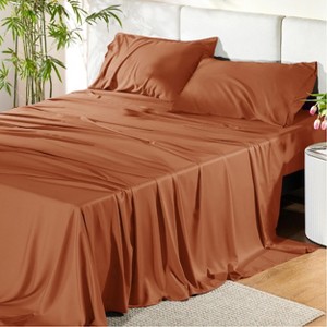 Bedsure | Rayon Derived from Bamboo Sheet Set Stay Cool & Comfy - 1 of 4