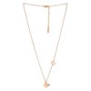 SOHI Women's Rose Gold Butterfly Pendant Necklace - 2 of 4