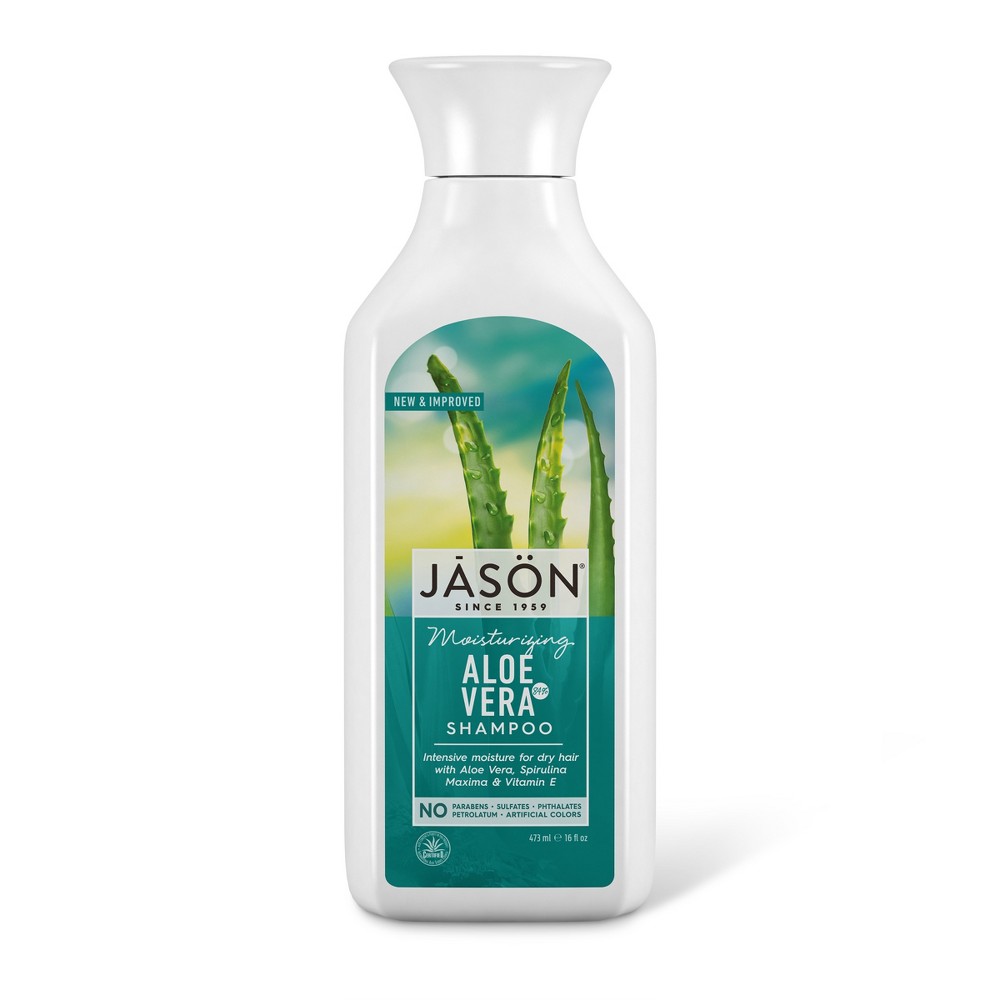 JASON Natural Products - Natural Moisturizing Shampoo Aloe Vera 84% - 16 fl. oz.