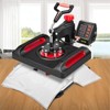 VEVOR 11 in 1 Heat Press, 12 x 15 Inch, Multifunctional Clamshell Printer, Digital Dual-Tube Heat Press Transfer Machine, Black - 2 of 4