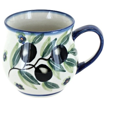 Blue Rose Polish Pottery Kalamata Bubble Mug