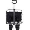 CAVINAS Outdoor Portable Wagon Cart, Shopping Cart with Big Wheels, Utility Shopping Wagon for Camping, Shopping - 2 of 4