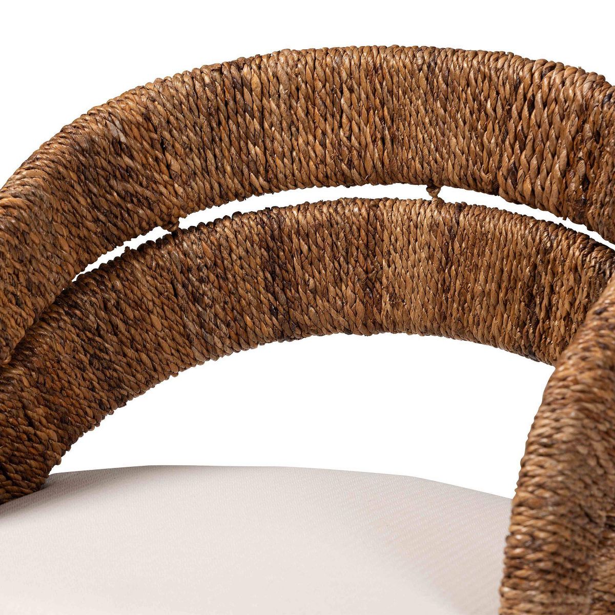 bali & pari Ubud Seagrass and Mahogany Wood Dining Chair Natural Seagrass - thumbnail 9