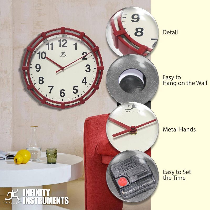 16" Skipper Wall Clock - Infinity Instruments, 4 of 7