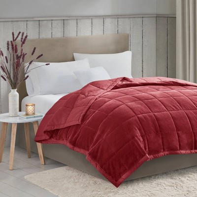 Burgundy Twin Reversible HeiQ Smart Temperature Blanket